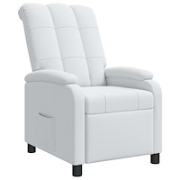 vidaXL Recliner Vit Tyg