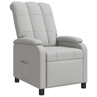 vidaXL Recliner Moln Grå Tyg