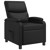 vidaXL Recliner Svart Konstläder