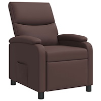 vidaXL Recliner Brun Konstläder