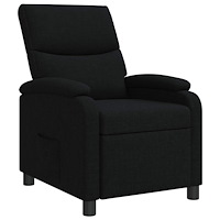 vidaXL Recliner Svart Tyg