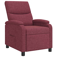 vidaXL Recliner Vinröd Tyg