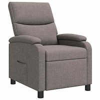 vidaXL Recliner Taupe Tyg