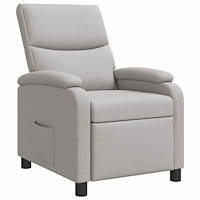 vidaXL Recliner Moln Grå Tyg