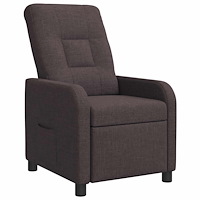 vidaXL Recliner Mörkbrun Tyg
