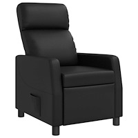 vidaXL Recliner Svart Konstläder
