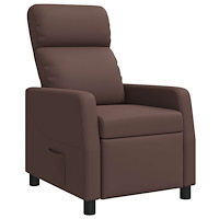 vidaXL Recliner Brun Konstläder