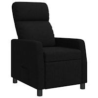 vidaXL Recliner Svart Tyg