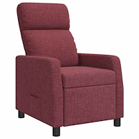 vidaXL Recliner Vinröd Tyg