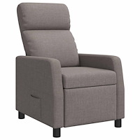 vidaXL Recliner Taupe Tyg