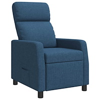 vidaXL Recliner Blå Tyg
