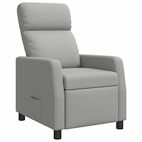 vidaXL Recliner Moln Grå Tyg