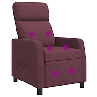 vidaXL Massagefåtölj Lila Tyg