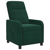 vidaXL Recliner Mörkgrön Sammet (V)