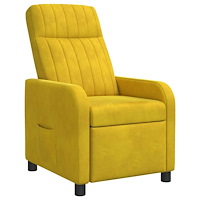 vidaXL Recliner Gul Sammet (V)
