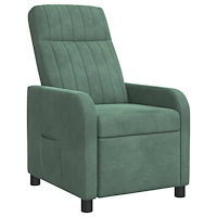 vidaXL Recliner Havgrön Sammet (V)