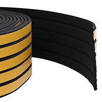 vidaXL Självhäftande fönsterförsegling Svart 8 x 2 mm 25 m EPDM-skum