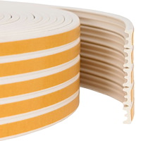 vidaXL Självhäftande fönsterförsegling Vit 9 x 4 mm 100 m EPDM-skum