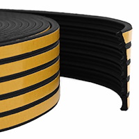 vidaXL Självhäftande fönsterförsegling Svart 15 x 8 mm 12 m EPDM-skum