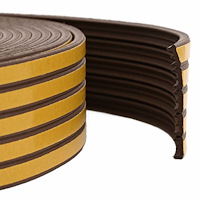 vidaXL Självhäftande fönsterförsegling Brun 15 x 8 mm 50 m EPDM-skum