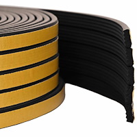 vidaXL Självhäftande fönsterförsegling Svart 8 x 3 mm 25 m EPDM-skum