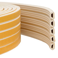 vidaXL Självhäftande fönsterförsegling Vit 10 x 6 mm 50 m EPDM-skum