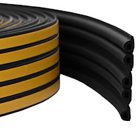 vidaXL Självhäftande fönsterförsegling Svart 9 x 6 mm 100 m EPDM-skum