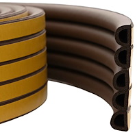 vidaXL Självhäftande fönsterförsegling Brun 9 x 8 mm 25 m EPDM-skum