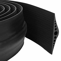 vidaXL Garagegolvförsegling Svart 155 x 28 mm 2,5 m EPDM-gummi