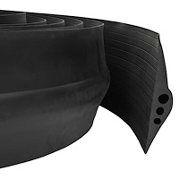 vidaXL Garagegolvförsegling Svart 75 x 12 mm 3 m EPDM-gummi