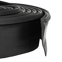 vidaXL Garageporttätning Svart 52 x 2 mm 4,5 m PVC