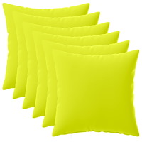 vidaXL Kuddöverdrag 6 st HEERLEN Klart grön. 30 x 30 cm Polyester