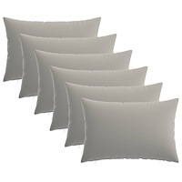 vidaXL Kuddöverdrag 6 st HEERLEN Grå 30 x 50 cm Polyester