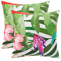 vidaXL Kuddöverdrag 2 st HEERLEN Svart 35 x 35 cm Polyester