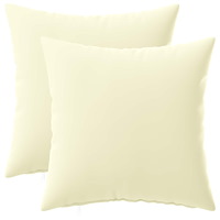 vidaXL Kuddöverdrag 2 st HEERLEN Gräddvit 35 x 35 cm Polyester