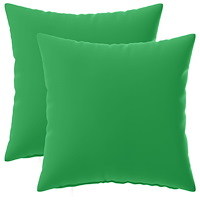 vidaXL Kuddöverdrag 2 st HEERLEN Grön 35 x 35 cm Polyester