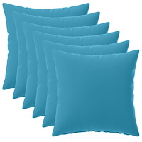 vidaXL Kuddöverdrag 6 st HEERLEN Ljusblå 35 x 35 cm Polyester