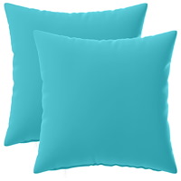 vidaXL Kuddöverdrag 2 st HEERLEN Turkos 35 x 35 cm Polyester
