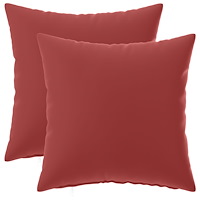 vidaXL Kuddöverdrag 2 st HEERLEN Vinröd 35 x 35 cm Polyester