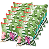 vidaXL Kuddöverdrag 12 st HEERLEN Svart 40 x 40 cm Polyester
