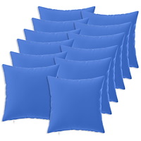 vidaXL Kuddöverdrag 12 st HEERLEN Kungsblå 40 x 40 cm Polyester