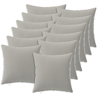 vidaXL Kuddöverdrag 12 st HEERLEN Grå 40 x 40 cm Polyester