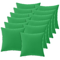 vidaXL Kuddöverdrag 12 st HEERLEN Grön 40 x 40 cm Polyester