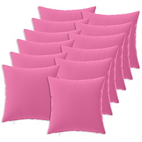 vidaXL Kuddöverdrag 12 st HEERLEN Rosa 40 x 40 cm Polyester