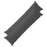 vidaXL Kuddöverdrag 2 st HEERLEN Antracit 40 x 145 cm Polyester