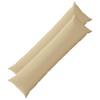 vidaXL Kuddöverdrag 2 st HEERLEN Beige 40 x 145 cm Polyester