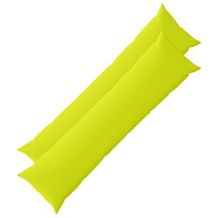 vidaXL Kuddöverdrag 2 st HEERLEN Klart grön. 40 x 145 cm Polyester
