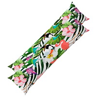 vidaXL Kuddöverdrag 2 st HEERLEN Svart 40 x 145 cm Polyester