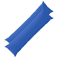 vidaXL Kuddöverdrag 2 st HEERLEN Kungsblå 40 x 145 cm Polyester