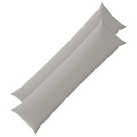 vidaXL Kuddöverdrag 2 st HEERLEN Grå 40 x 145 cm Polyester